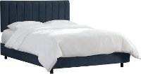 3652BEDMSTECL Eclipse Black Seam Queen Channel Bed