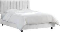3652BEDMSTSNW Snow White Seam Queen Channel Bed