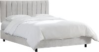 3651BEDMSTDV Dove Gray Seam Full Channel Bed