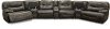 Steel Gray Leather-Match Power Reclining Sectional Sofa - Max-2