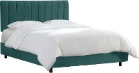 3650BEDMSTPCC Peacock Green Seam Twin Channel Bed