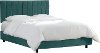 3651BEDMSTPCC Peacock Green Seam Full Channel Bed