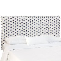 460SLHNDFLRIND Indigo & Off White Slipcover Twin Headboard