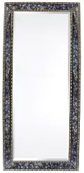Blue and Silver Floor Mirror