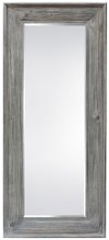 Light Gray Wood Framed Mirror