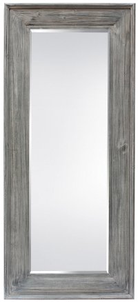 Light Gray Wood Framed Mirror
