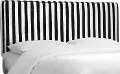 480TCNPSTRBLC Black & White Stripe Upholstered Twin Headboard