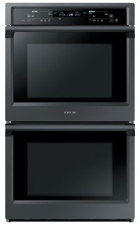 NV51K6650DG Samsung 30 Inch Smart Double Wall Oven with Steam - 10.2 cu. ft. Black Stainless Steel