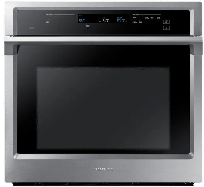 NV51K6650SS Samsung 30 Inch Smart Single Wall Oven - 5.1 cu. ft. Stainless Steel-1