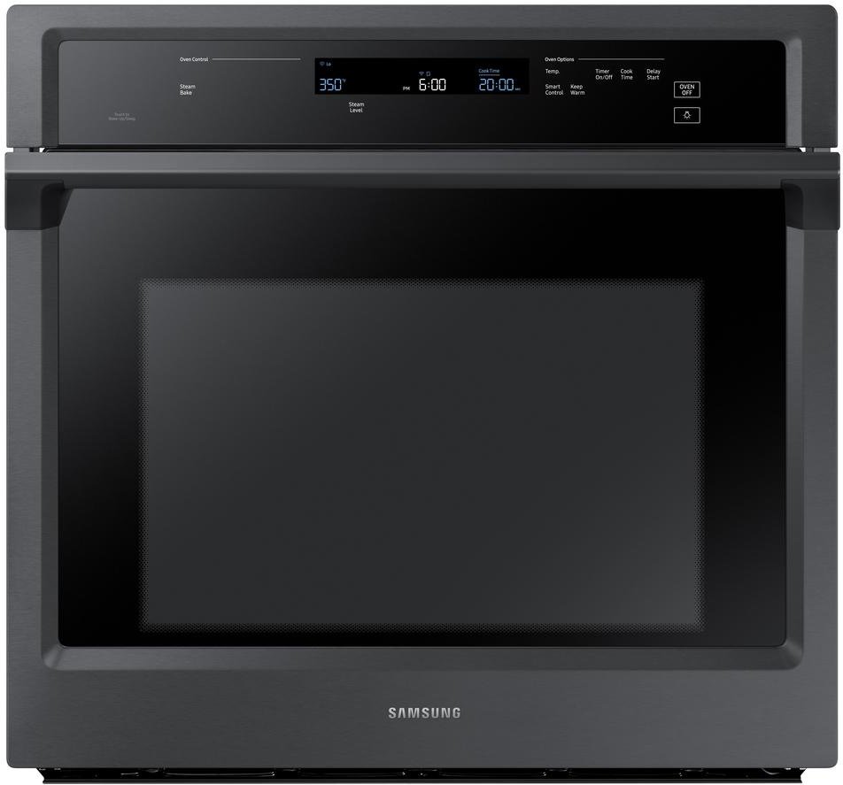 NV51K6650SG Samsung 30 Inch Smart Single Wall Oven with Steam - 5.1 cu. ft. Black Stainless Steel-1