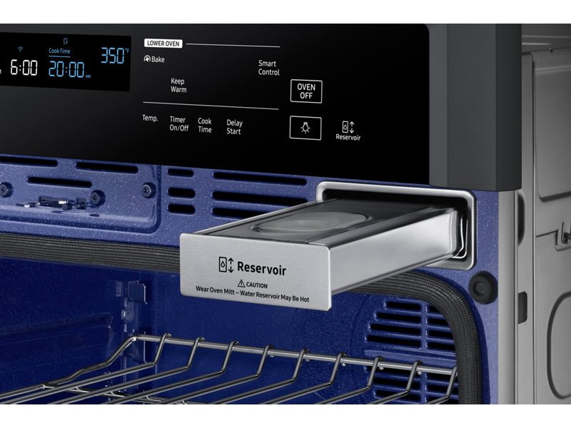 NV51K6650SG Samsung 30 Inch Smart Single Wall Oven with Steam - 5.1 cu. ft. Black Stainless Steel-5