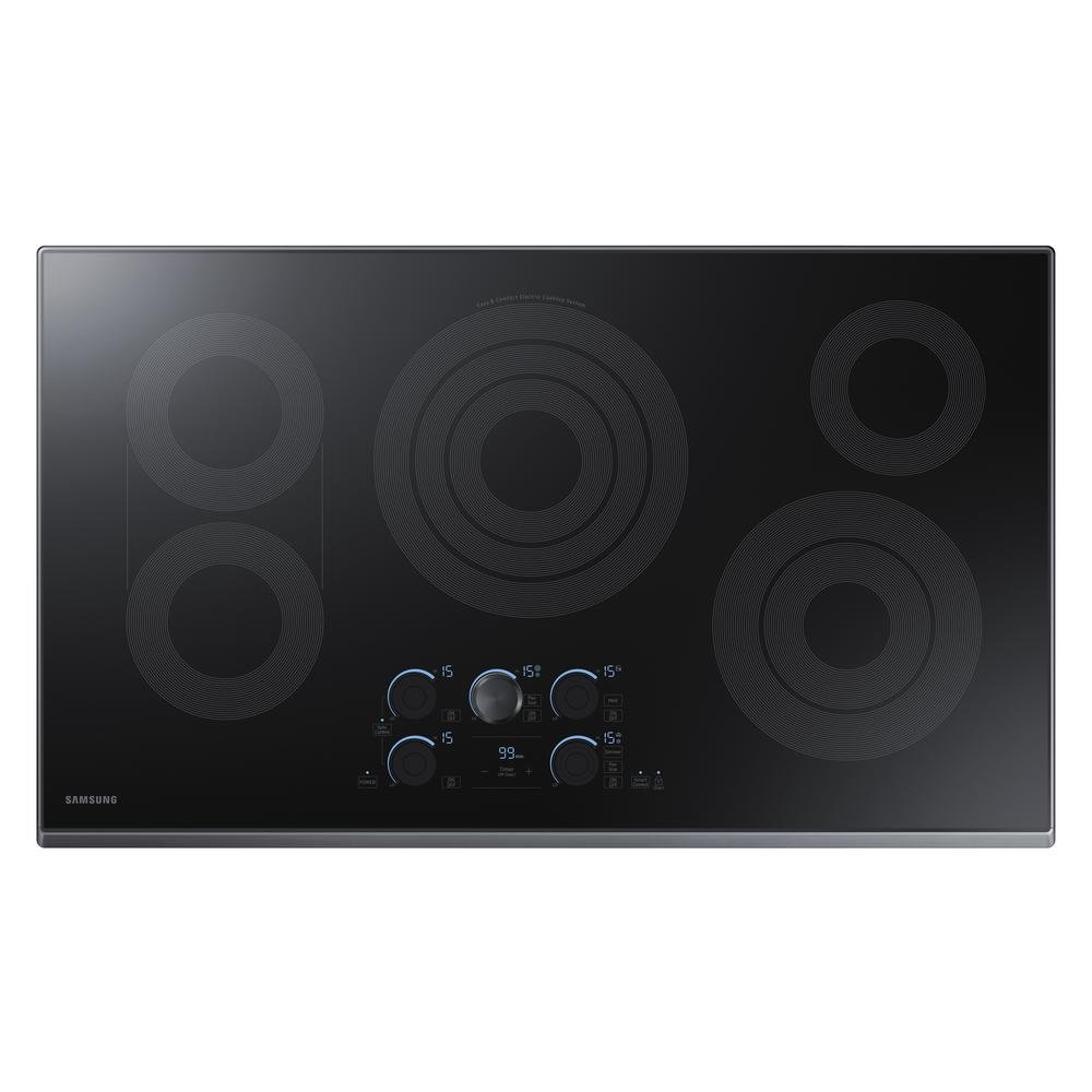 NZ30K7570RG Samsung 30 Inch Smart Smoothtop Electric Cooktop - Matte Black Stainless Steel-1