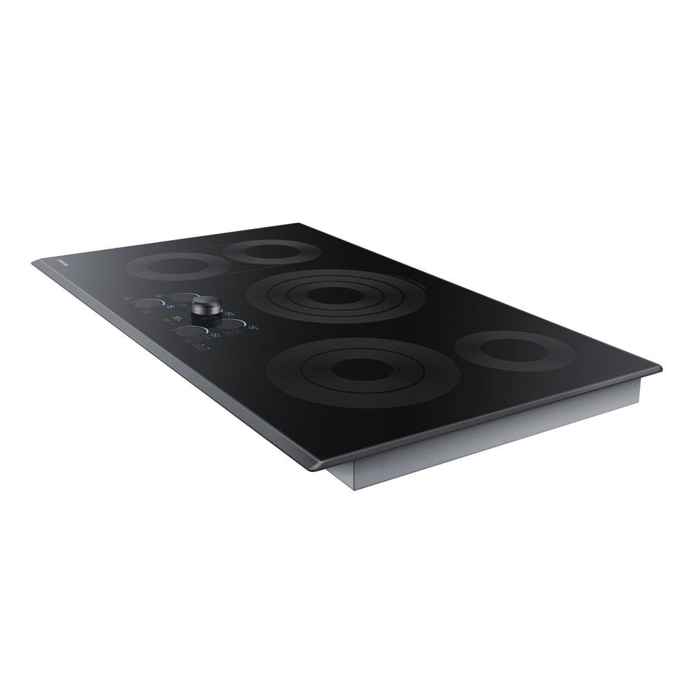 NZ30K7570RG Samsung 30 Inch Smart Smoothtop Electric Cooktop - Matte Black Stainless Steel-2