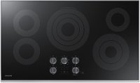 NZ36K6430RS Samsung 36 Inch Smart Smoothtop Electric Cooktop with Rapid Boil - Stainless Steel