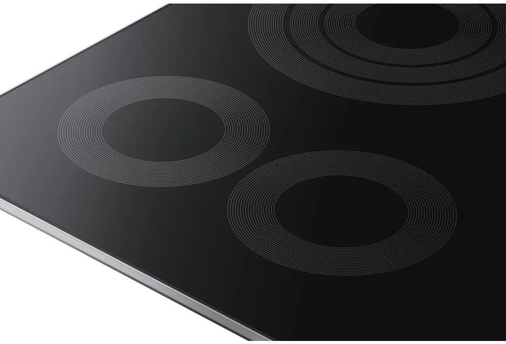 NZ36K6430RS Samsung 36 Inch Smart Smoothtop Electric Cooktop with Rapid Boil - Stainless Steel-2