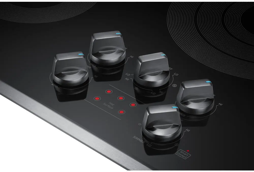 NZ36K6430RS Samsung 36 Inch Smart Smoothtop Electric Cooktop with Rapid Boil - Stainless Steel-6