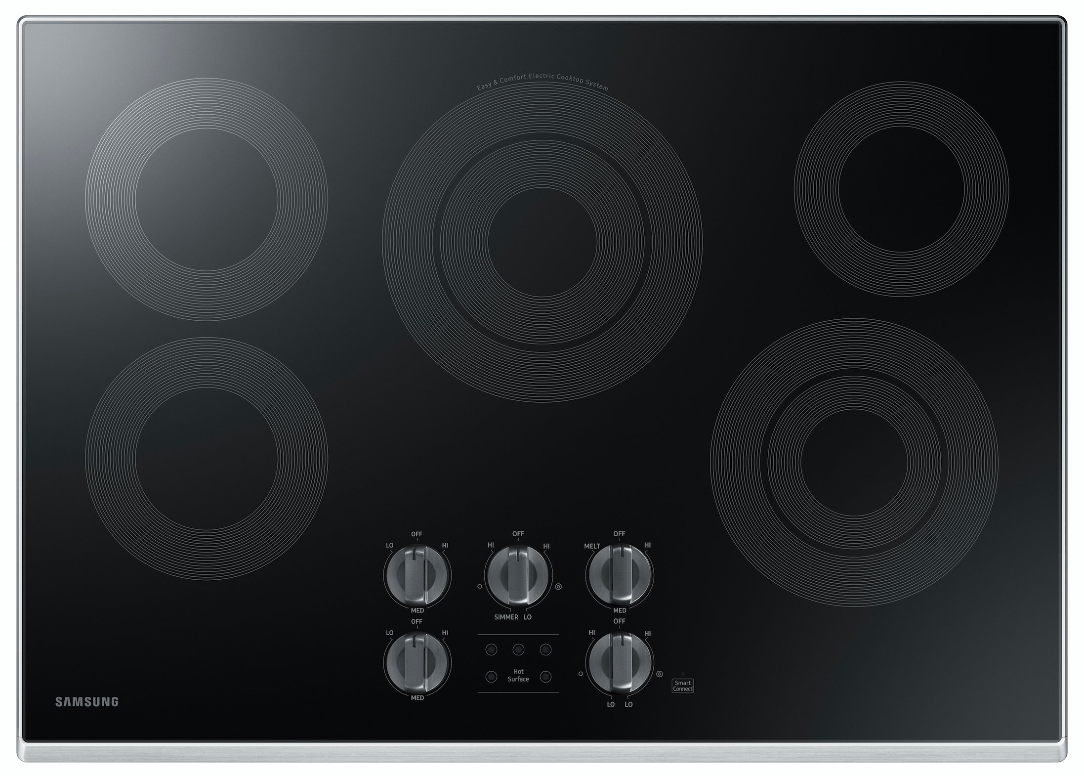NZ30K6330RS Samsung 30 Inch Smart Smoothtop Electric Cooktop - Stainless Steel-1