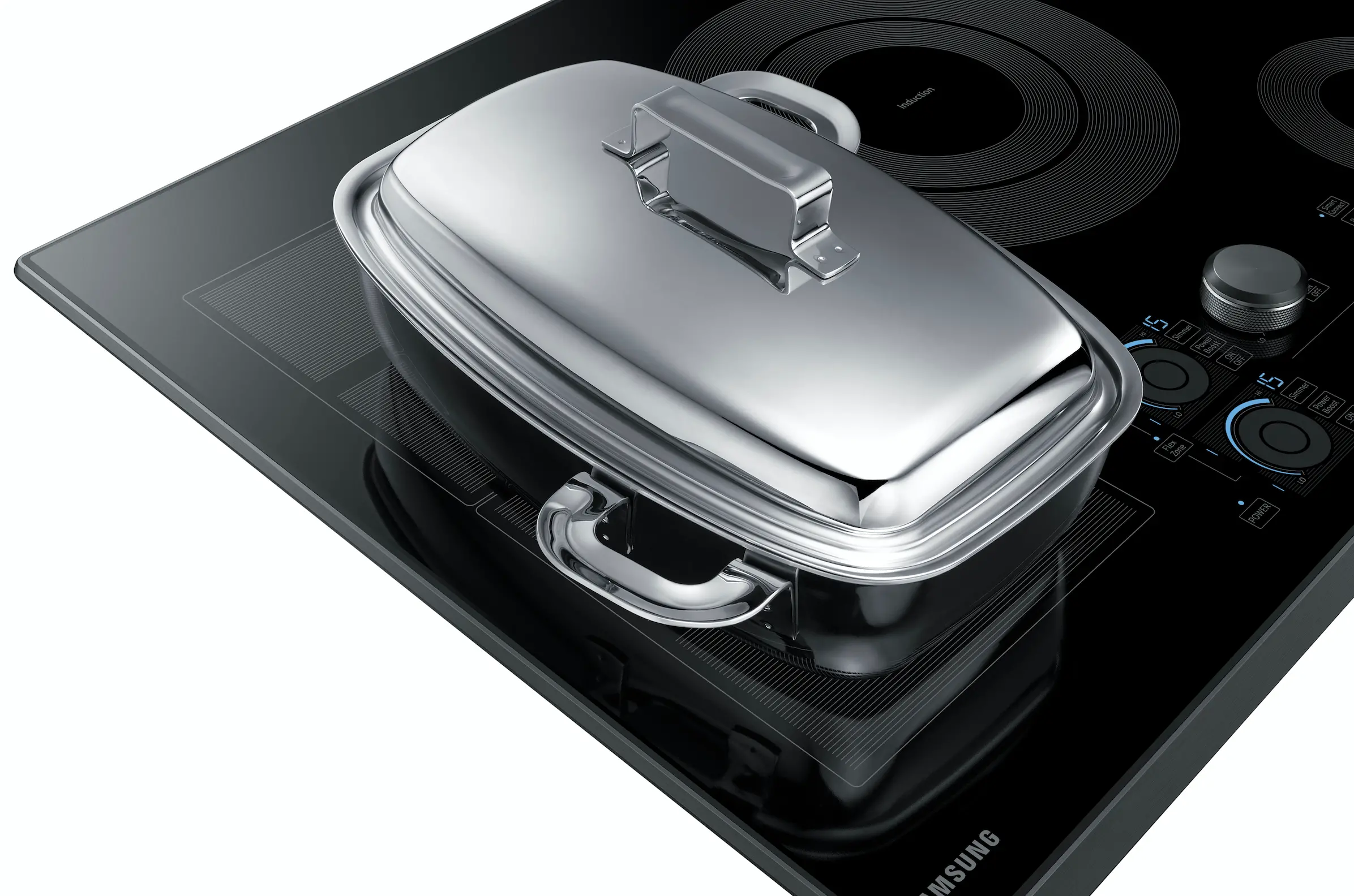 NZ30K7880UG Samsung 30 Inch Smart Induction Cooktop - Black Stainless Steel-3