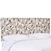 481FWNTCRNLNN Winter Crane Linen Upholstered Full Size Headboard