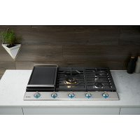 NA36K7750TS Samsung 36 Inch Gas Cooktop - Stainless Steel and Black-5