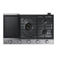 NA36K7750TS Samsung 36 Inch Gas Cooktop - Stainless Steel and Black-7