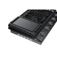 NA30K6550TG Samsung 30 Inch 5 Burner Smart Gas Cooktop - Black Stainless Steel-3