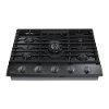 NA30K6550TG Samsung 30 Inch Smart Gas Cooktop - Fingerprint Resistant Black Stainless Steel-4