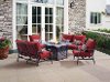 5PC:BHARBOR/FIRECHAT 5 Piece Bar Harbor Outdoor Patio Fire Pit Chat Set