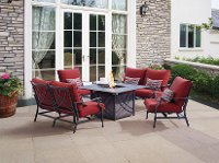 5PC:BHARBOR/FIRECHAT 5 Piece Bar Harbor Outdoor Patio Fire Pit Chat Set