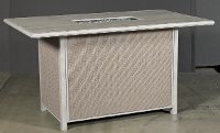 16A7723R/FIREBARTABL 72 Inch x 42 Inch Concrete Fire Bar - Acadia
