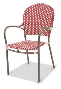 Outdoor Red Patio Chair - Mendocino
