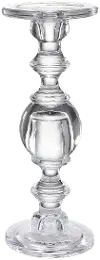 11 Inch Glass Tea Light Candle Holder