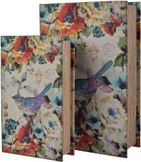 8 Inch Blue Bird Book Box