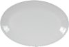 White Glazed Oval Plate