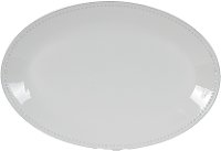 White Glazed Oval Plate