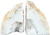 Natural Geode Bookend Pair