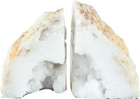 Natural Geode Bookend Pair