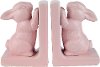 Pink Bunny Bookend Pair