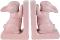 Pink Bunny Bookend Pair