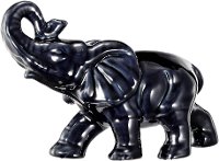 Trumpeting Blue Elephant Sculpture