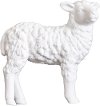 White Standing Sheep Statue