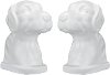 Clearance White Lab Bookend Pair