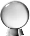 Society Chic Glass Sphere and Stand