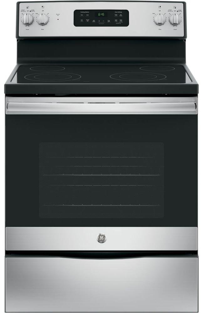 JB645RKSS GE Electric Range Ceramic glass cooktop - 5.3 cu. ft. Stainless Steel-1