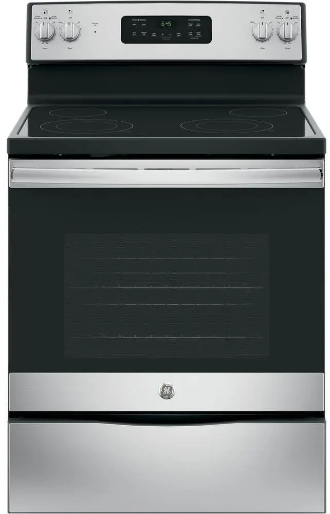 JB645RKSS GE Electric Range Ceramic glass cooktop - 5.3 cu. ft. Stainless Steel-1