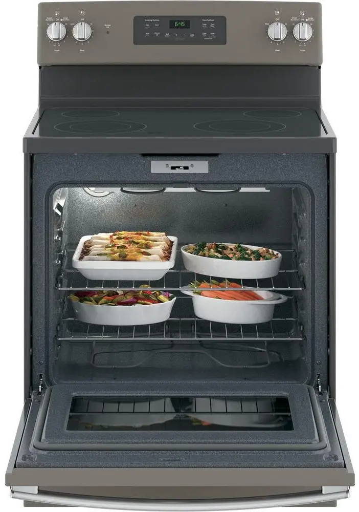 JB645EKES GE Electric Range with Ceramic glass cooktop - 5.3 cu. ft. Slate-4
