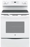 JB645DKWW GE 30 Inch Slide-in Smoothtop Electric Range - 5.3 cu. ft. White