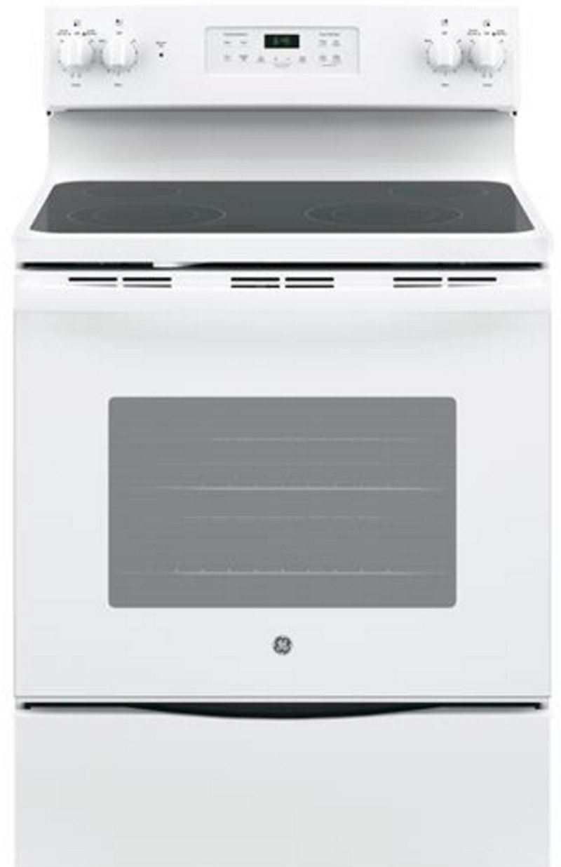 Ge 30 Inch Slide In Smoothtop Electric Range 5 3 Cu Ft White Ge 30 Inch Slide In Smoothtop Electric Range 5 3 Cu Ft White
