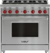 GR366-LP Wolf 36 Inch LP Gas Range - Stainless Steel