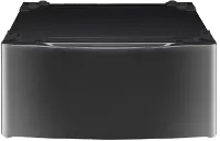 WDP4K LG 27 Inch Laundry Pedestal - Black Stainless Steel